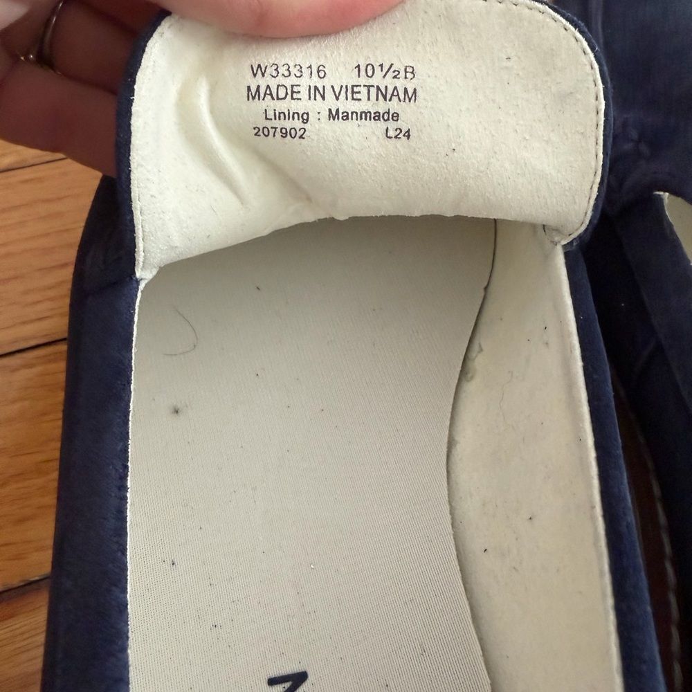Cole Haan Dark Blue Loafers with ivory Sole size 10.5 - Picture 10 of 10
